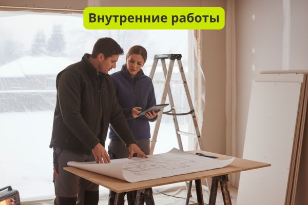 Внутренние отделочные работы фото